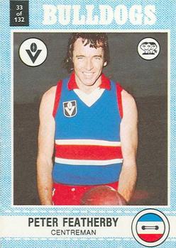 1977 Scanlens VFL #33 Peter Featherby Front